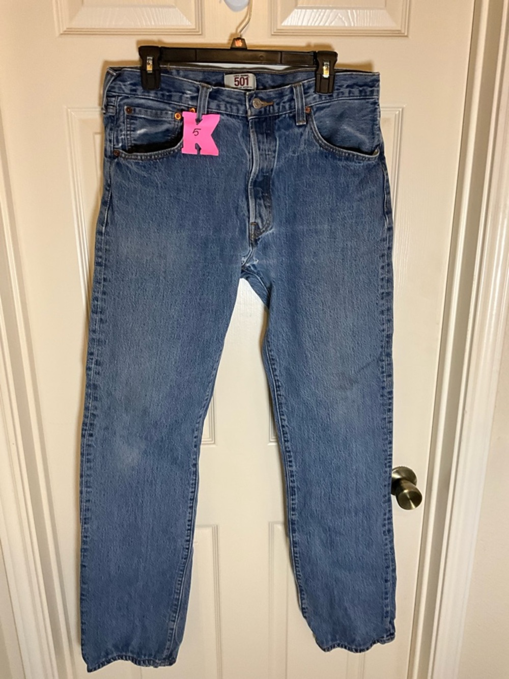 Levi's Men's Straight Jeans in Medium Blue Wash 34x36